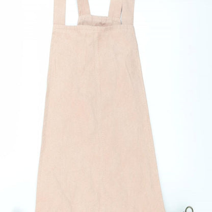 Primark Womens Pink   Pinafore/Dungaree Dress  Size 8