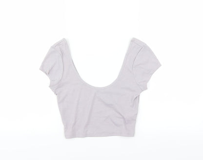 Primark Womens Purple   Basic T-Shirt Size XS  - CROPPED
