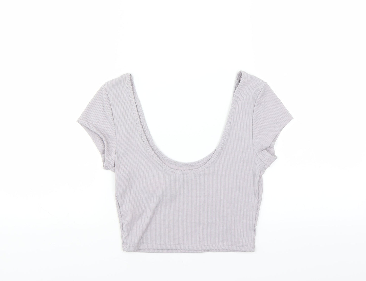 Primark Womens Purple   Basic T-Shirt Size XS  - CROPPED