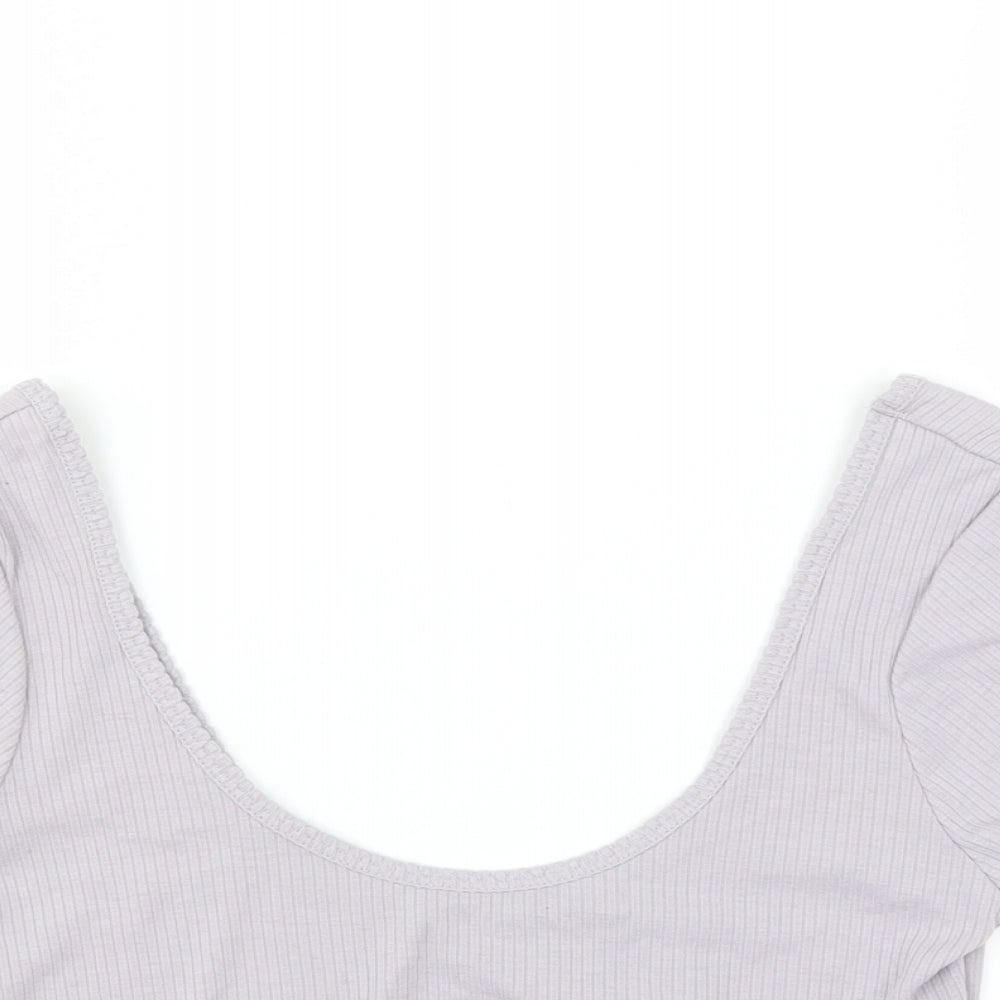 Primark Womens Purple   Basic T-Shirt Size XS  - CROPPED