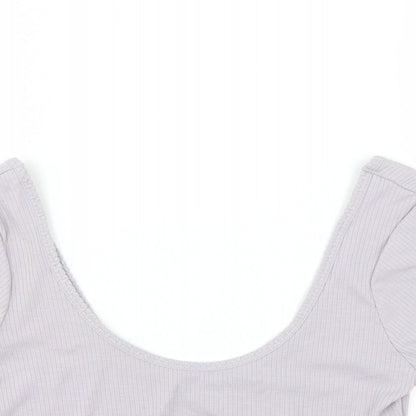 Primark Womens Purple   Basic T-Shirt Size XS  - CROPPED