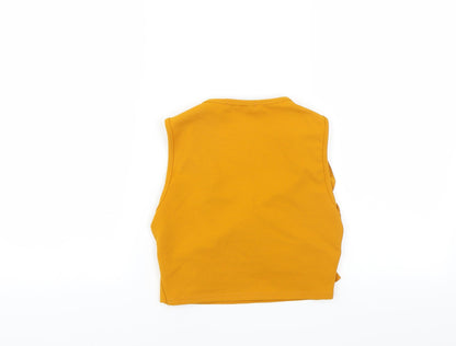 Womens UK Size 10 Select Yellow Basic Blouse