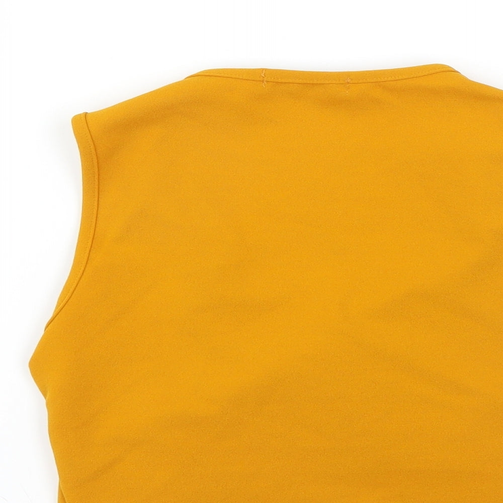 Womens UK Size 10 Select Yellow Basic Blouse