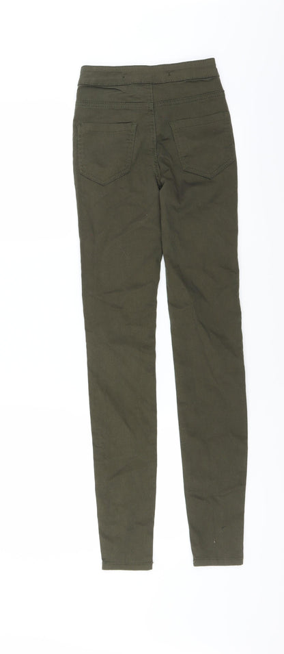 Primark Womens Green   Skinny Jeans Size 4 L29 in