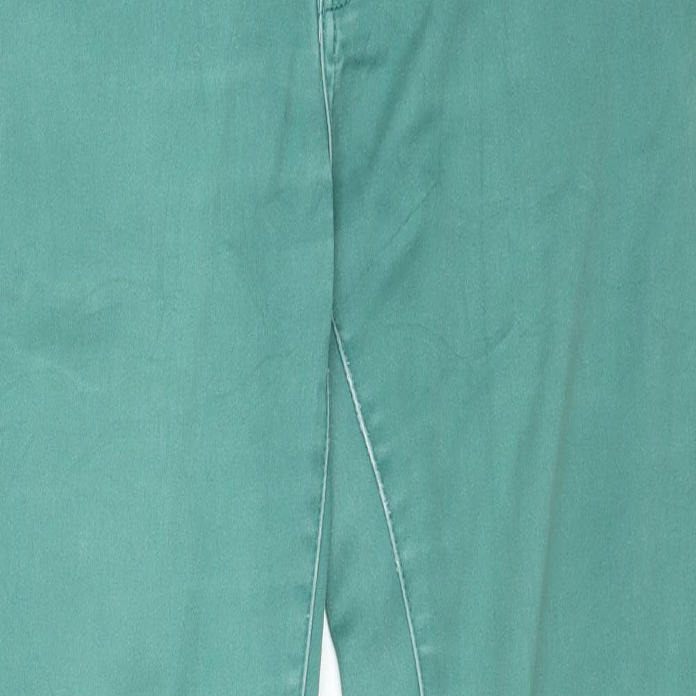 Womens UK Size XL Preworn Slim Fit Skinny Green Jeans