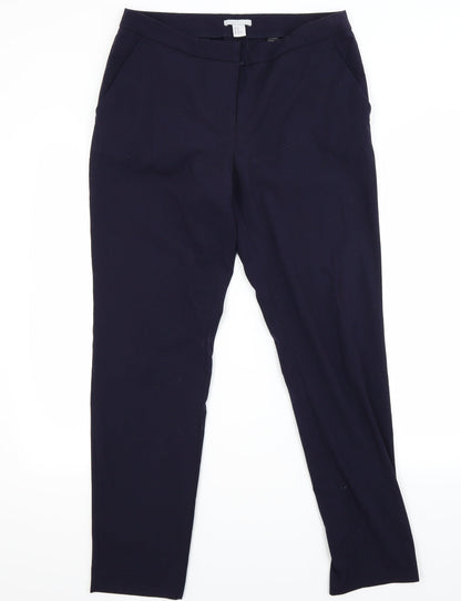 Womens UK Size 12 H&M Regular Fit  Blue Trousers