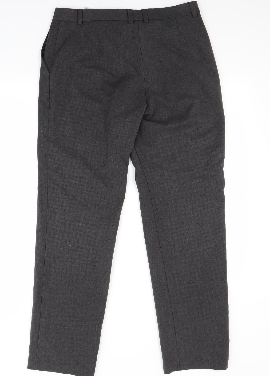 Womens UK Size 12 Marks and Spencer Regular Fit  Grey Trousers