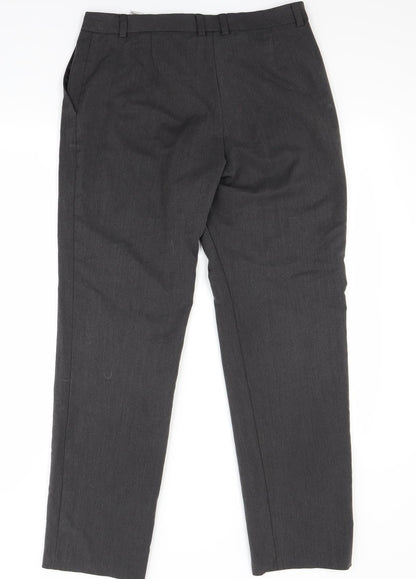 Womens UK Size 12 Marks and Spencer Regular Fit  Grey Trousers
