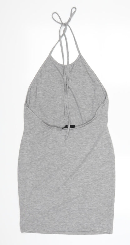 Missguided Womens Grey   Tank Dress  Size 12  - Mini