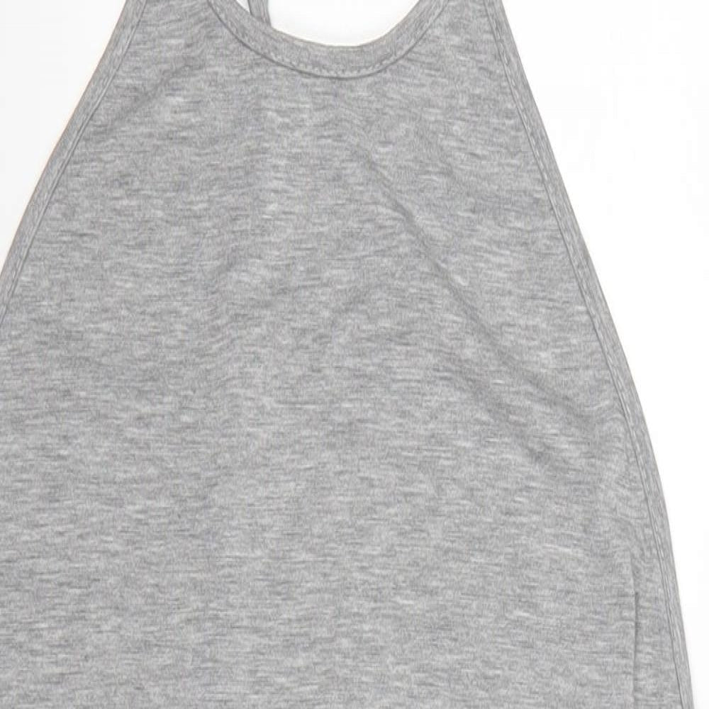 Missguided Womens Grey   Tank Dress  Size 12  - Mini