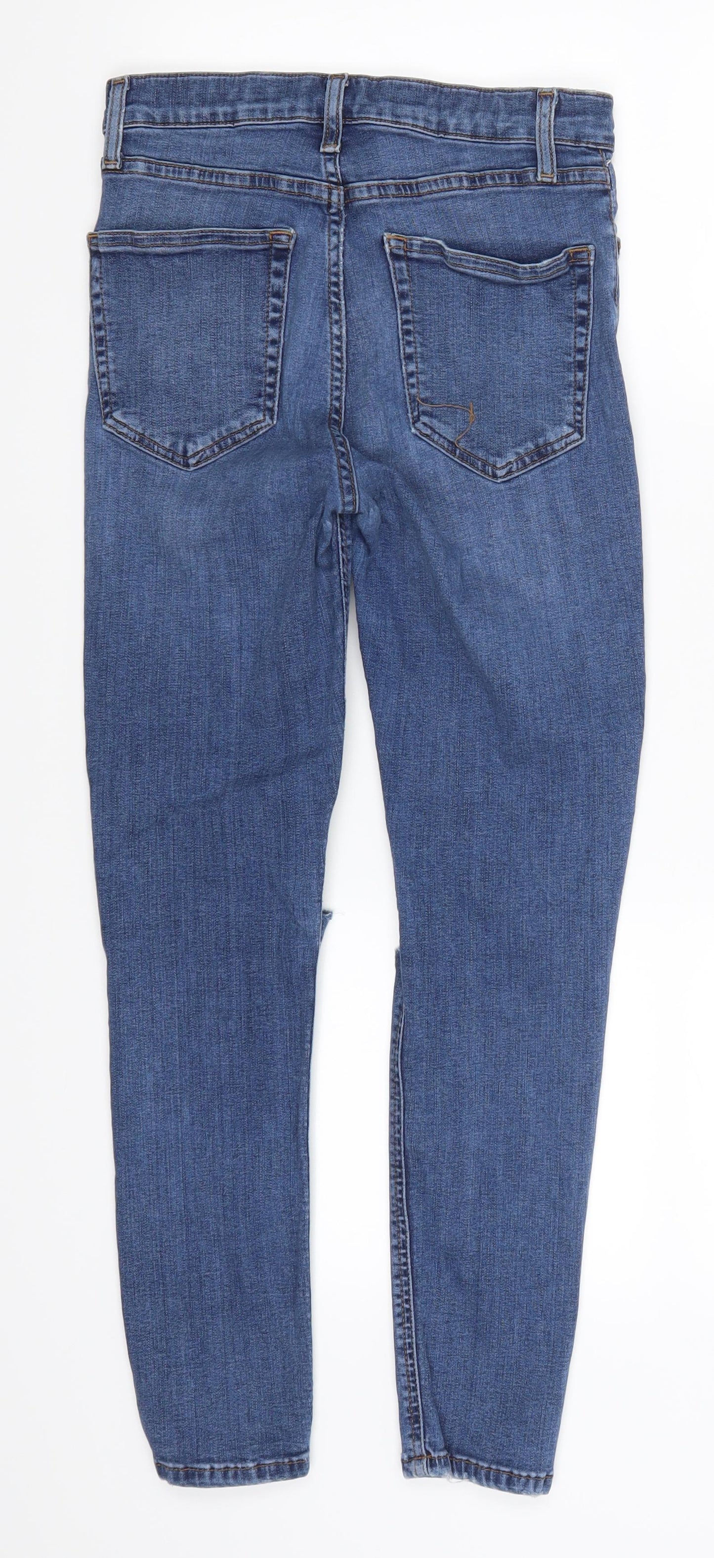 Topshop Womens Blue  Denim Skinny Jeans Size 26 in L25 in