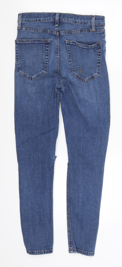 Topshop Womens Blue  Denim Skinny Jeans Size 26 in L25 in