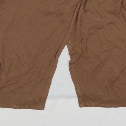 Womens UK Size 14 Dorothy Perkins Brown Basic T-Shirt