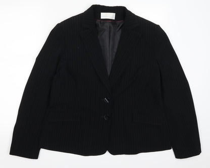 Womens UK Size 18 AMARANTO Regular Black Suit Jacket
