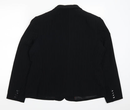 Womens UK Size 18 AMARANTO Regular Black Suit Jacket