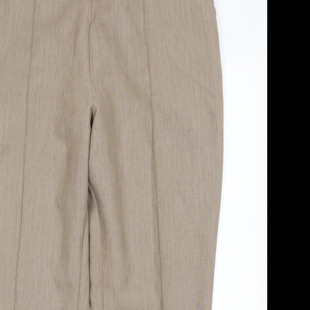 Womens UK Size 18 Marks and Spencer Regular Fit  Beige Trousers