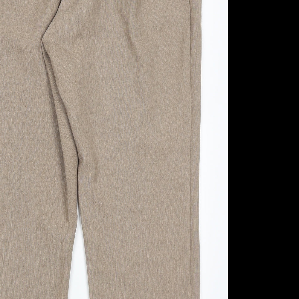 Womens UK Size 18 Marks and Spencer Regular Fit  Beige Trousers