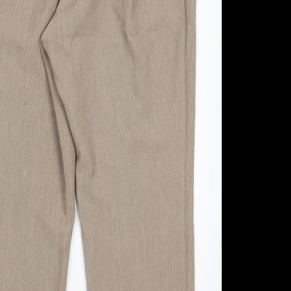 Womens UK Size 18 Marks and Spencer Regular Fit  Beige Trousers