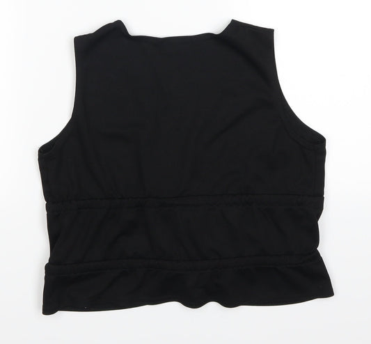 Pretty Little Thing Womens Black   Basic Tank Size 4