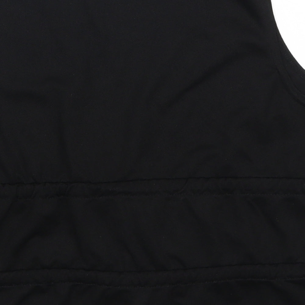 Womens UK Size 4 Pretty Little Thing Black Basic Tank