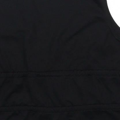 Womens UK Size 4 Pretty Little Thing Black Basic Tank