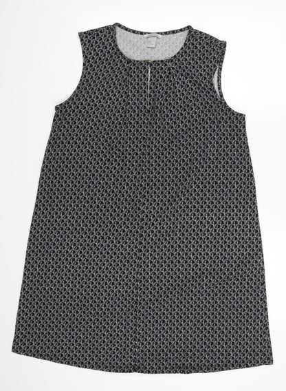 H&M Womens Black Geometric  Tank Dress  Size M