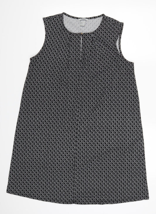 H&M Womens Black Geometric  Tank Dress  Size M