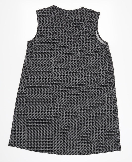 H&M Womens Black Geometric  Tank Dress  Size M