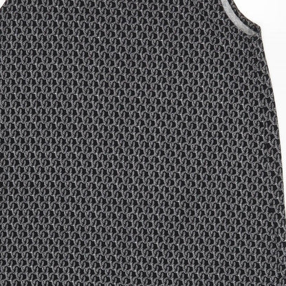 H&M Womens Black Geometric  Tank Dress  Size M