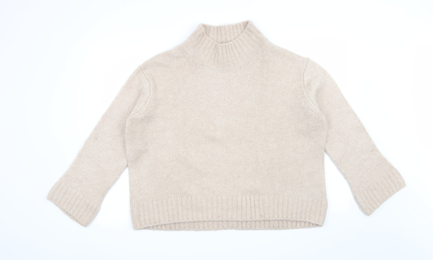 H&M Womens Beige   Pullover Jumper Size M