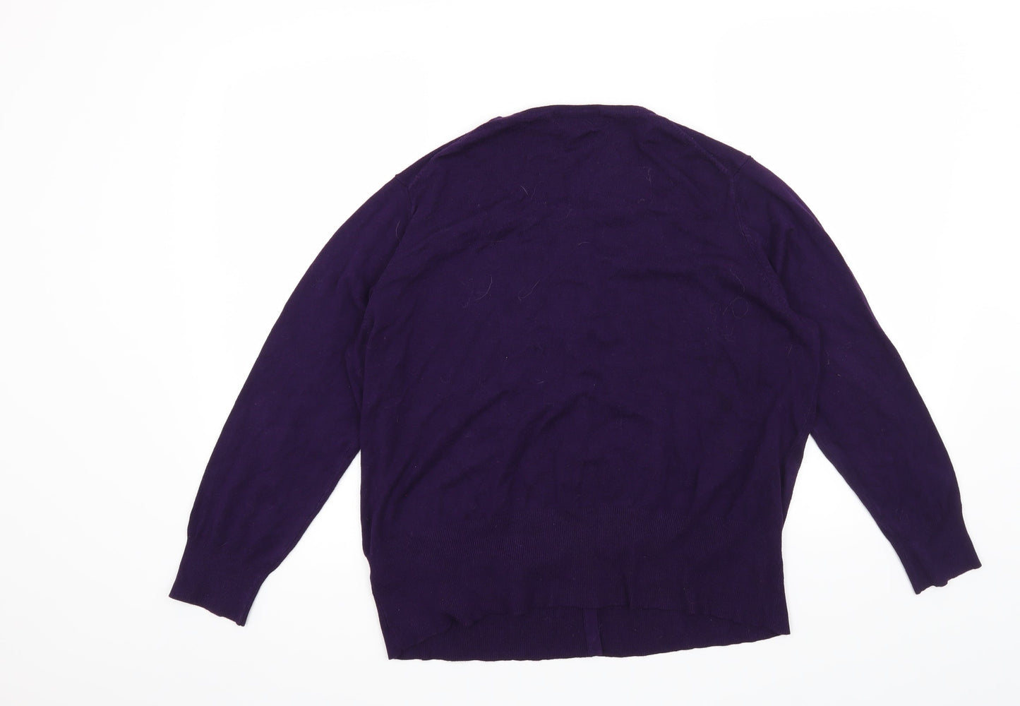 Marks and Spencer Womens Purple   Cape Jumper Size 16