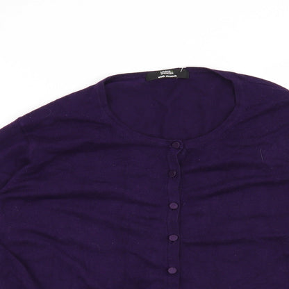 Marks and Spencer Womens Purple   Cape Jumper Size 16