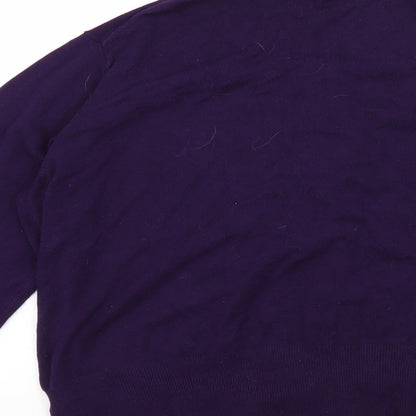 Marks and Spencer Womens Purple   Cape Jumper Size 16