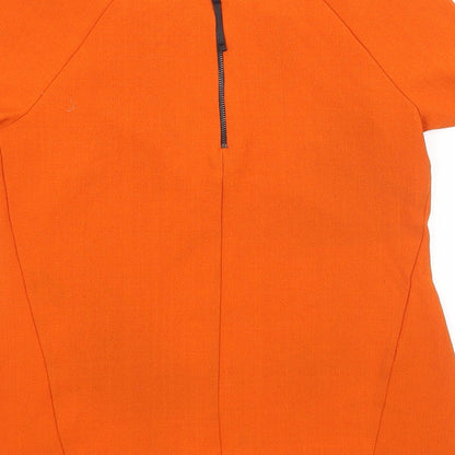 Womens UK Size 8 Topshop Orange Basic Blouse