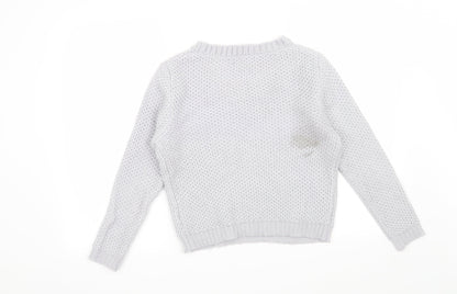 New Look Girls Grey   Pullover Jumper Size 12-13 Years