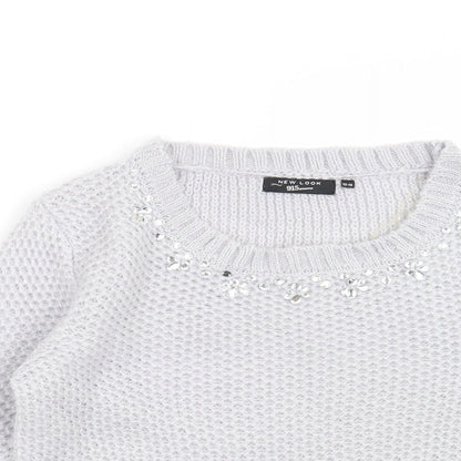 New Look Girls Grey   Pullover Jumper Size 12-13 Years