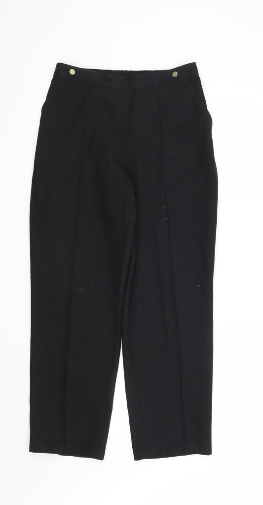 Womens UK Size 10 Marks and Spencer Regular Fit  Black Trousers