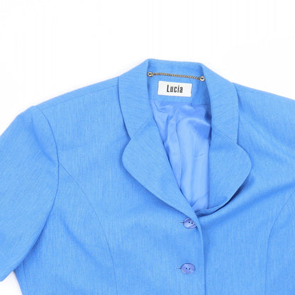 Womens UK Size 14 LUCIA Blue Jacket