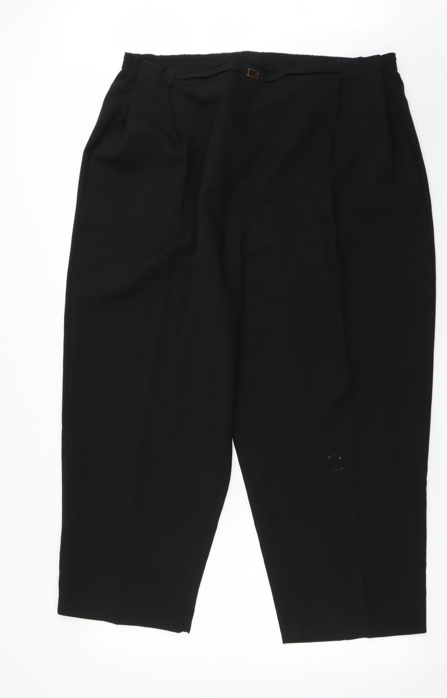 Womens UK Size 24 BM Regular Fit  Black Trousers