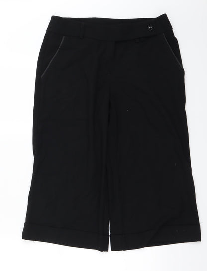 Womens UK Size 12 Marks and Spencer Regular Fit  Black Trousers