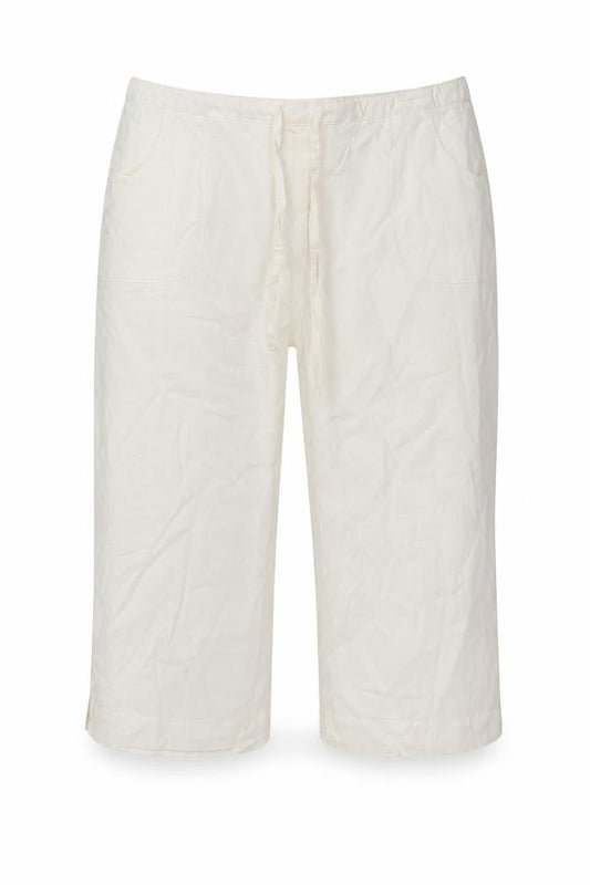 Preworn Womens Ivory   Cropped Trousers Size 34 in L20 in