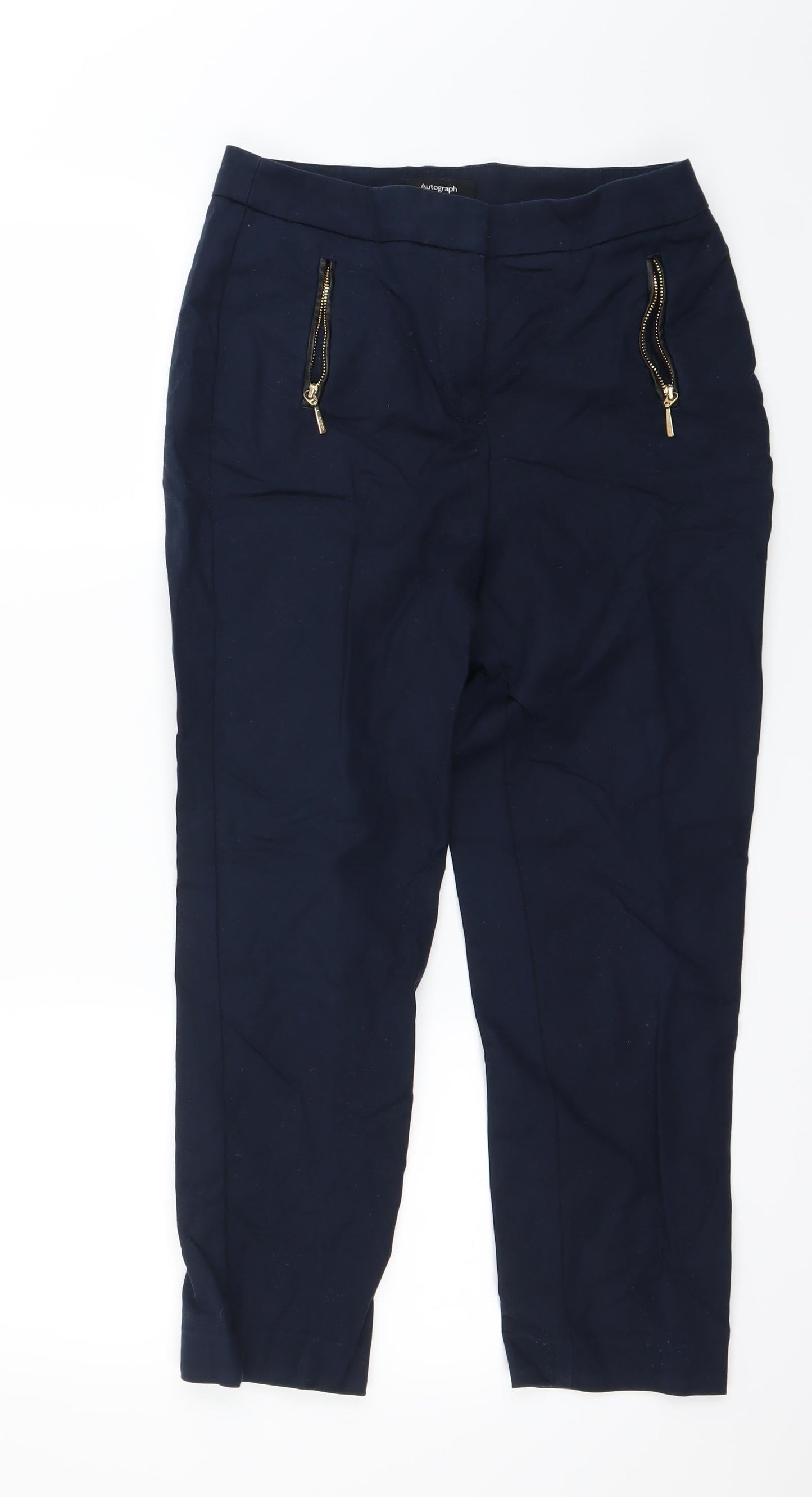Autograph Womens Blue   Trousers  Size 8 L22 in
