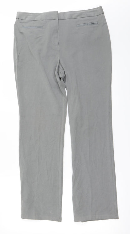 Womens UK Size 12 Marks and Spencer Regular Fit  Grey Trousers