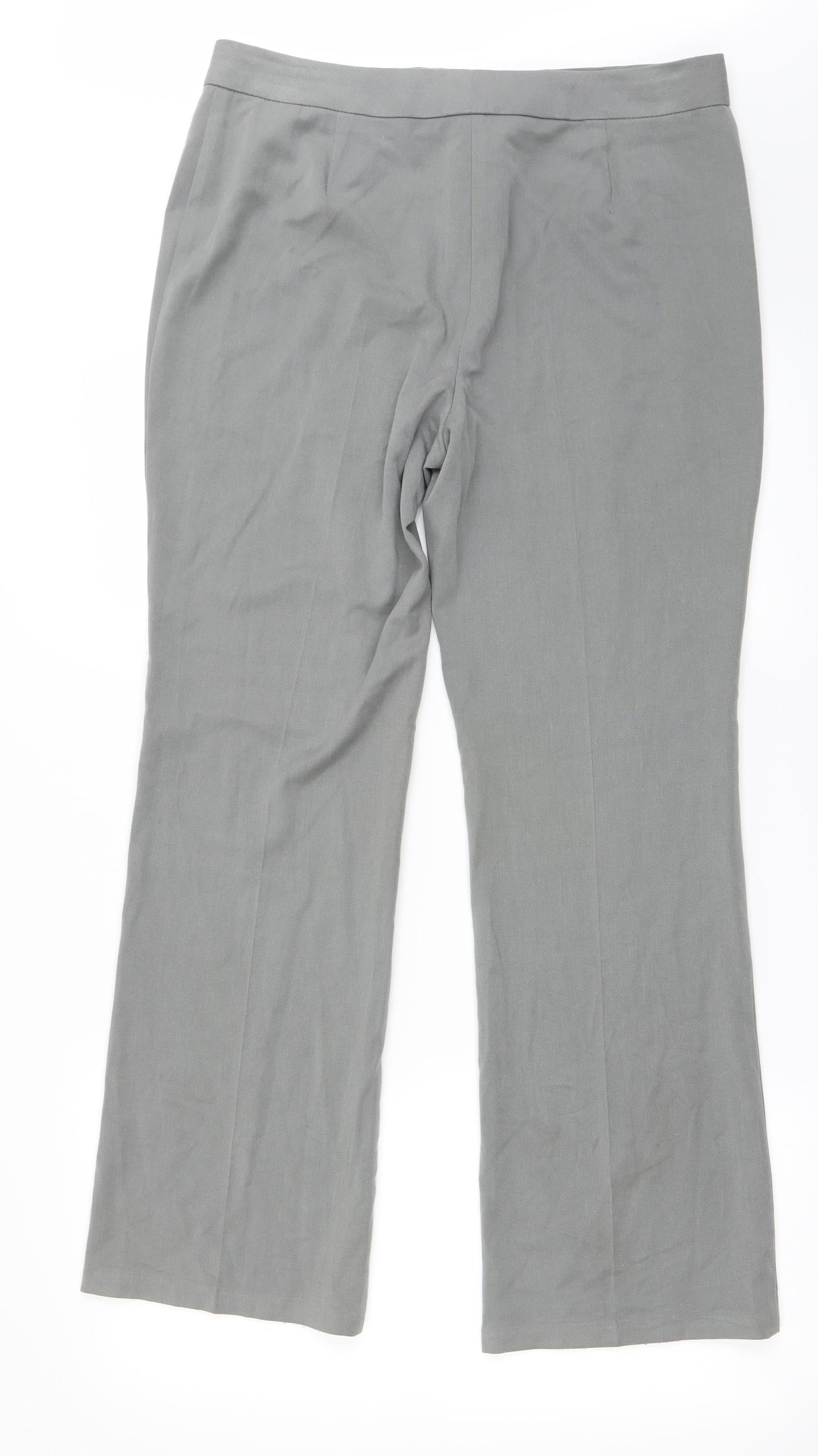 Womens UK Size 12 Marks and Spencer Regular Fit  Grey Trousers