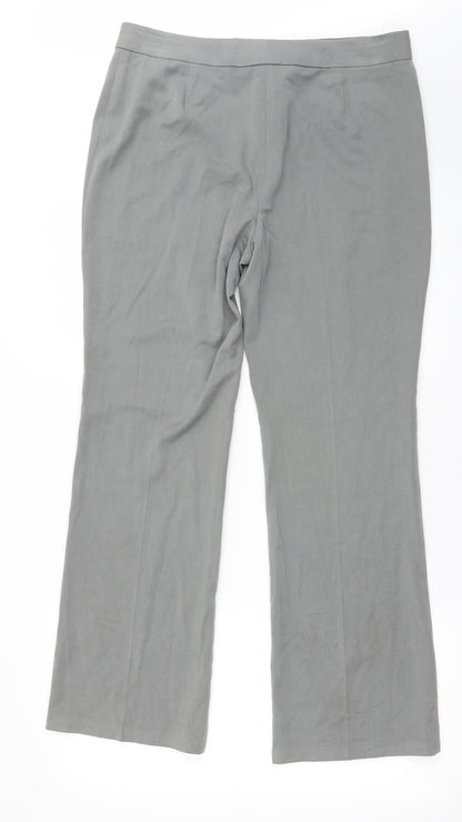 Womens UK Size 12 Marks and Spencer Regular Fit  Grey Trousers