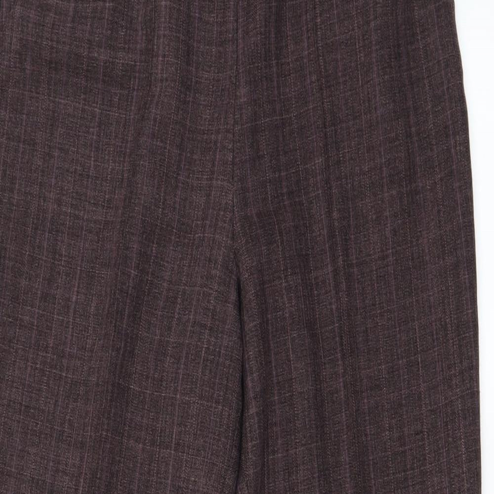 BM Womens Purple   Trousers  Size 14 L23 in
