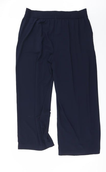Womens UK Size 34 Marks and Spencer Regular Fit  Blue Trousers
