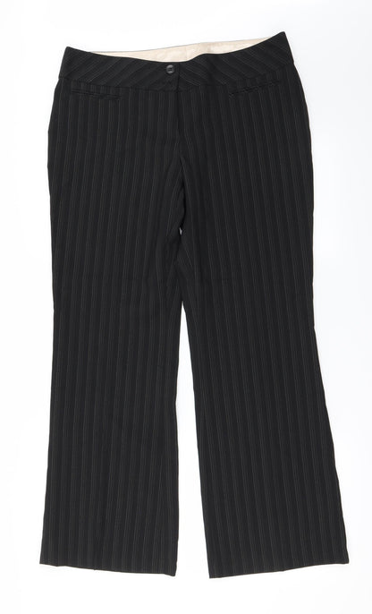 New Look Womens Black   Trousers  Size 14 L27 in