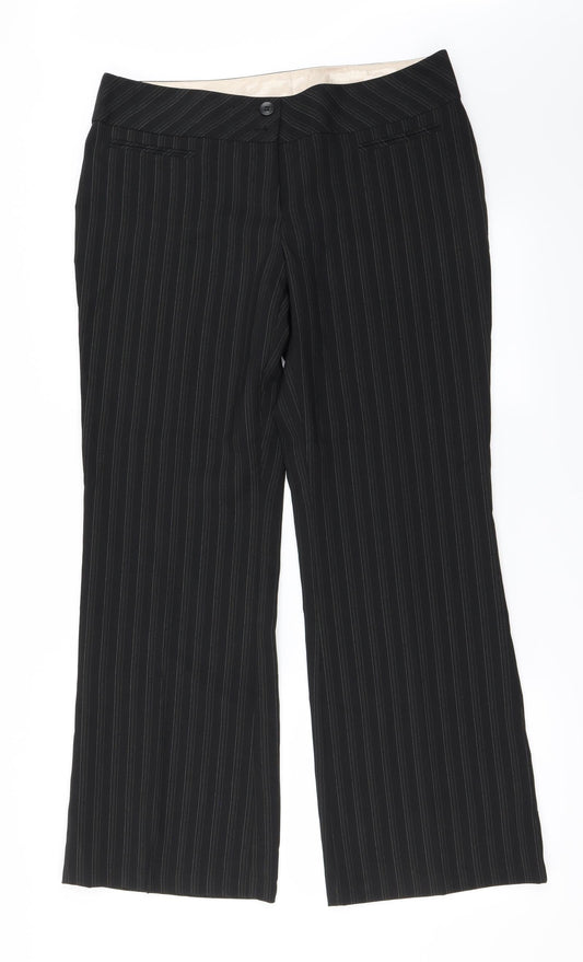 New Look Womens Black   Trousers  Size 14 L27 in