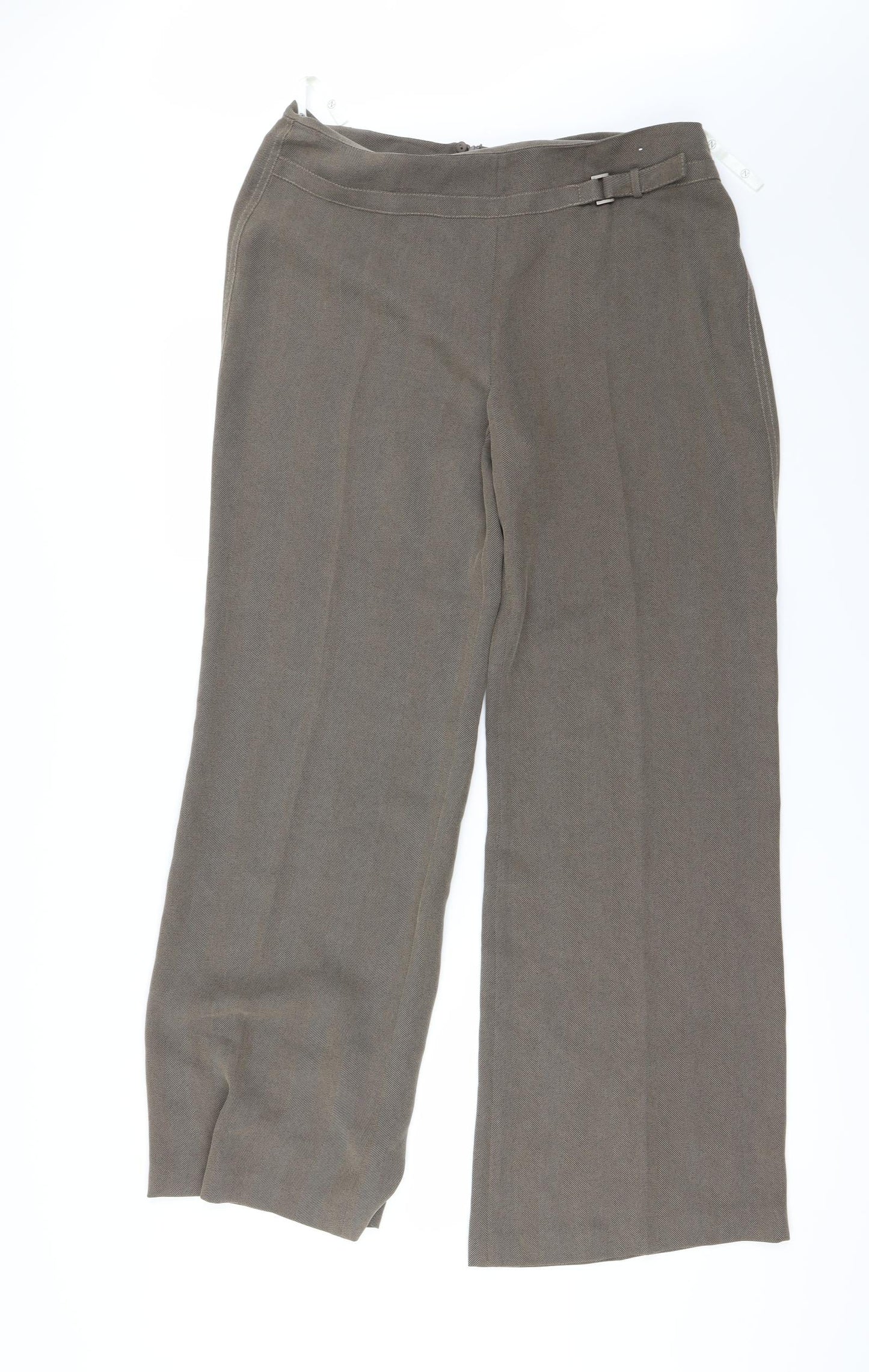 Womens UK Size 14 NEXT Regular Fit  Brown Trousers